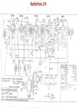 Philco-model-615-1258-6V-BC-AC-1958- 电路原理图.pdf
