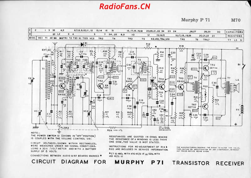 murphy-p71-transistor-radio 电路原理图.pdf_第1页