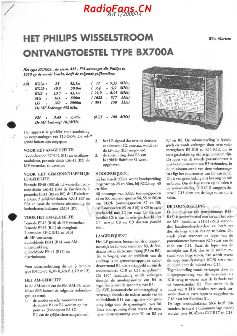 Philips-BX700A-14V-AW-AM-FM-AC-19xx 电路原理图.pdf_第1页