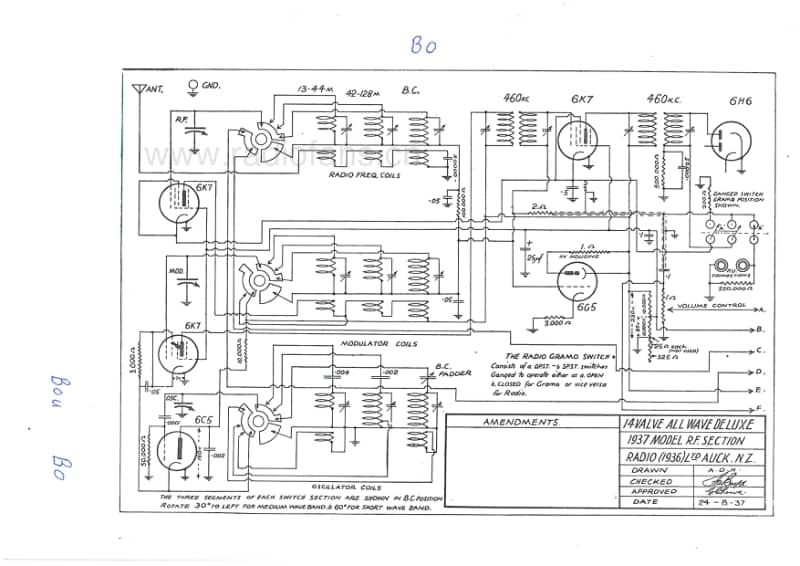RL-BO-14V-AW-Deluxe-1937 电路原理图.pdf_第1页