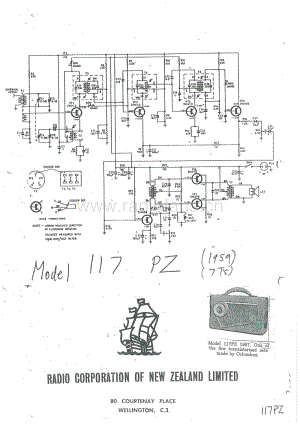 RCNZ-model-117PZ-7T-BC-Battery-1957-59 电路原理图.pdf
