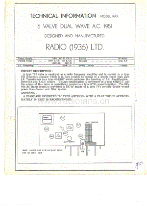 RL-RAX-6V-DW-AC-1951 电路原理图.pdf