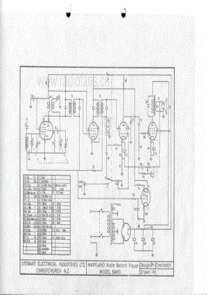 Stewart-Maryland-radiogram-model-6AMD 电路原理图.pdf
