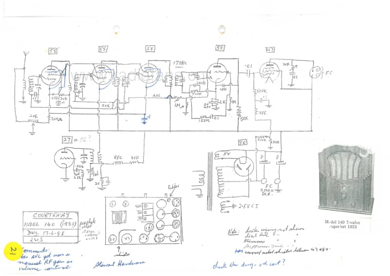 RCNZ-model-140-Courtenay-7V-BC-AC-1933 电路原理图.pdf_第1页