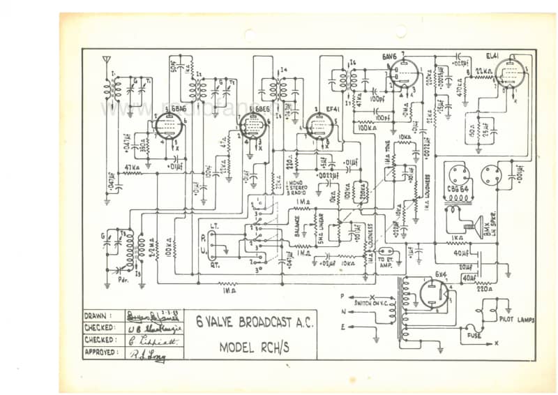 RL-RCHRCS-6V-BC-AC-195x-1959 电路原理图.pdf_第1页