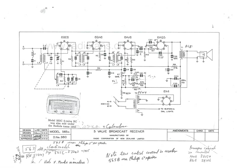 RCNZ-model-563565C-clock-radio-5V-BC-AC-1955 电路原理图.pdf_第3页
