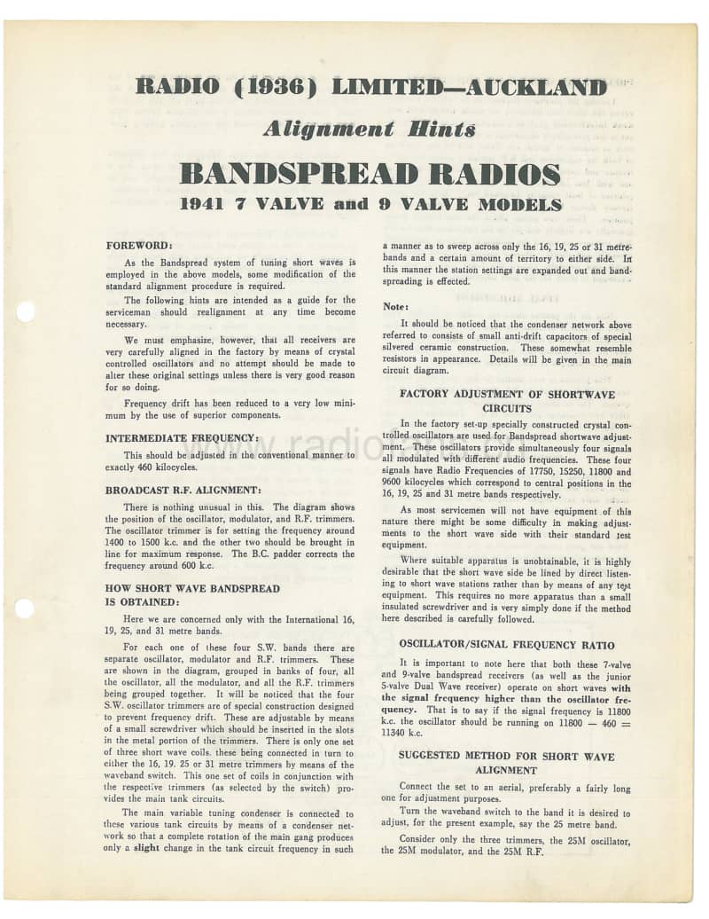 RL-Alignment-hints-7-and-9V-bandspread-radios-1941 电路原理图.pdf_第1页