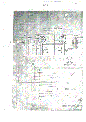 RL-RAQ-Ultimate-Ekco-intercom-3V-AC-1956 电路原理图.pdf