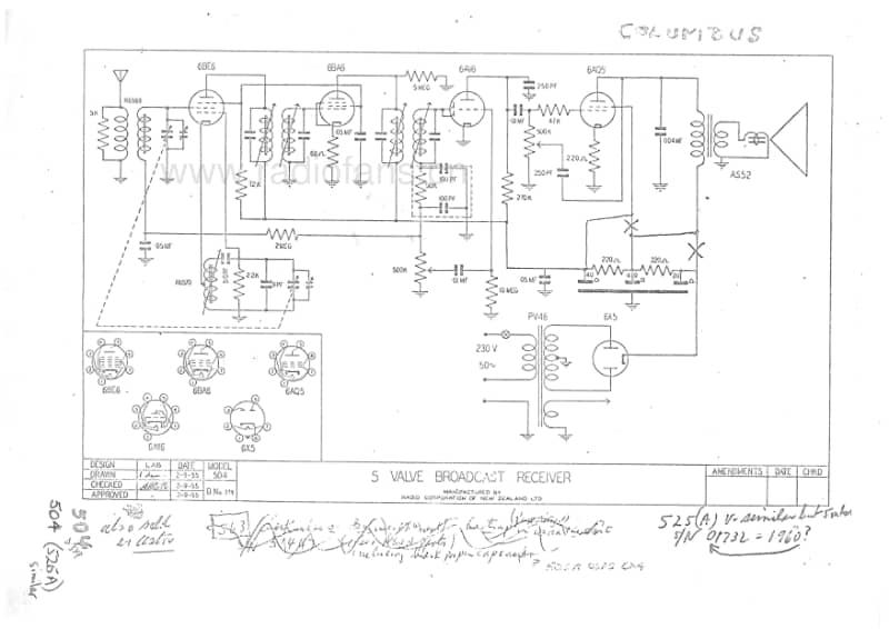RCNZ-model-504-5V-BC-AC-1955 电路原理图.pdf_第1页
