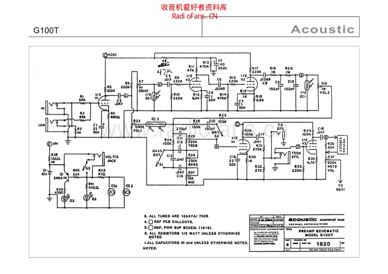 Acoustic_g100t 电路图 维修原理图.pdf_第1页