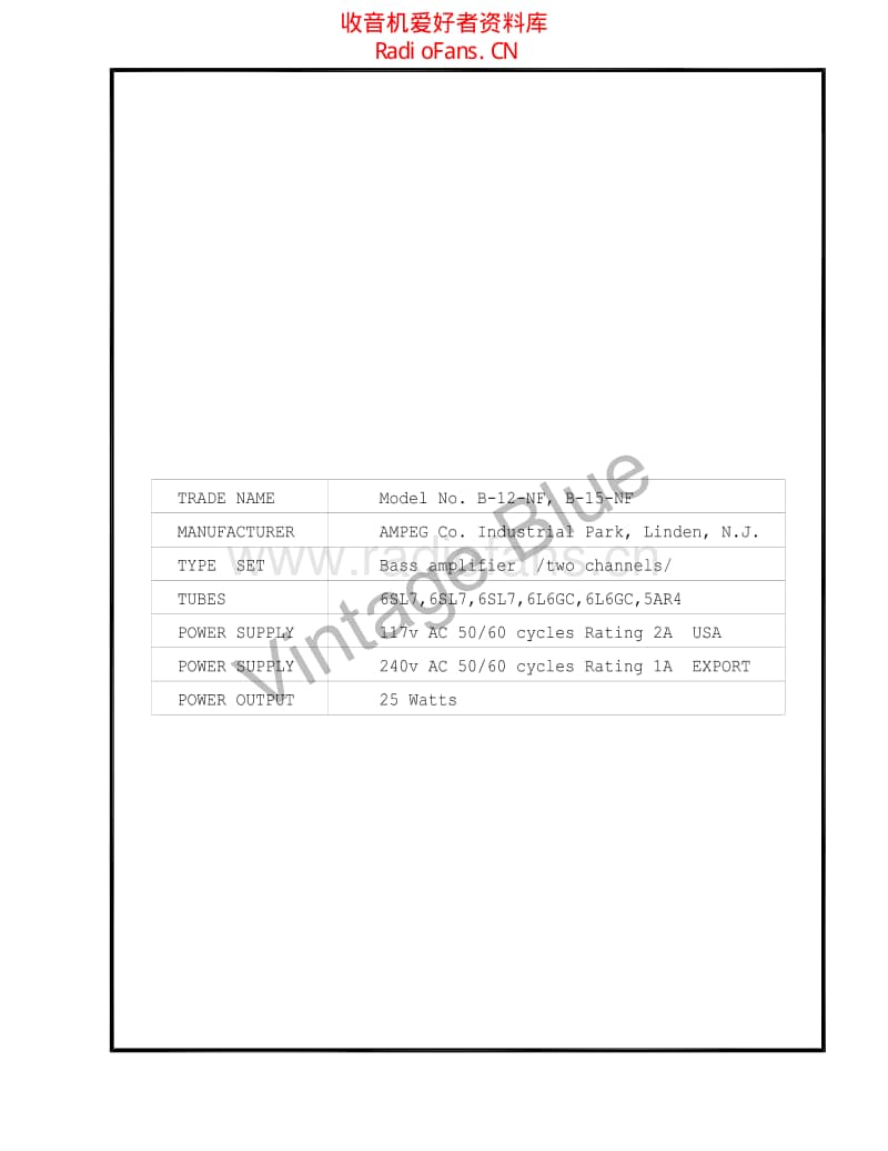 Ampeg_b15nf_service_manual 电路图 维修原理图.pdf_第2页