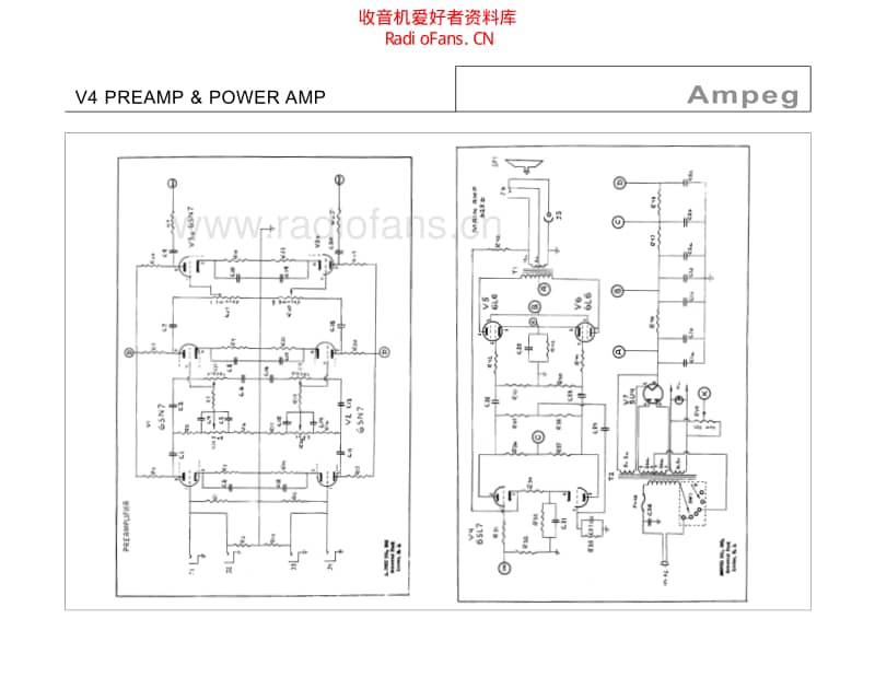 Ampeg_v4_preamp_poweramp 电路图 维修原理图.pdf_第1页