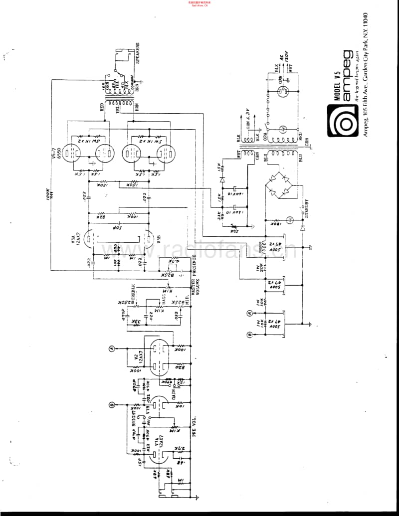 Ampeg_v5 电路图 维修原理图.pdf_第1页
