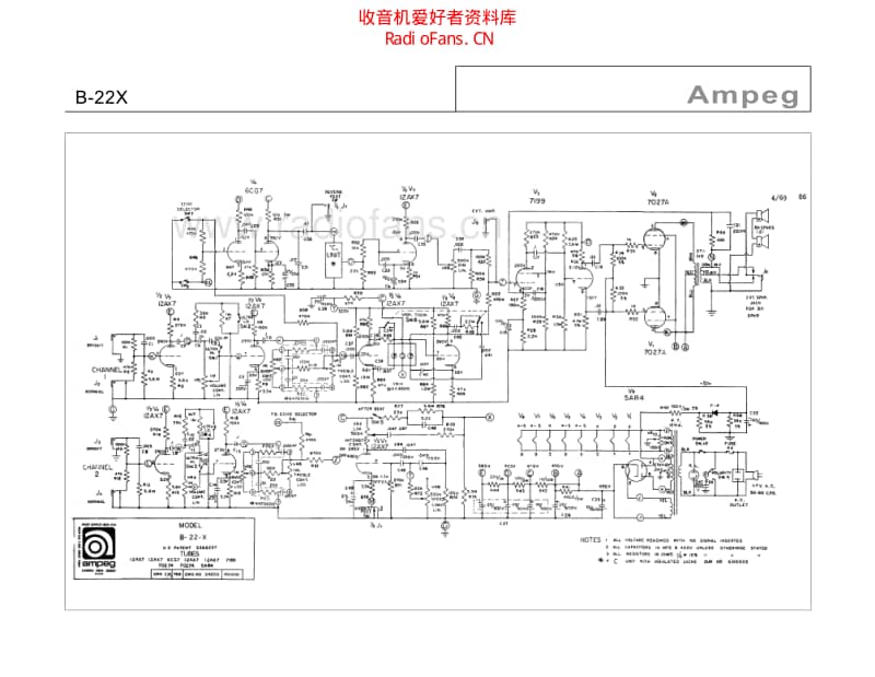 Ampeg_b22x 电路图 维修原理图.pdf_第1页