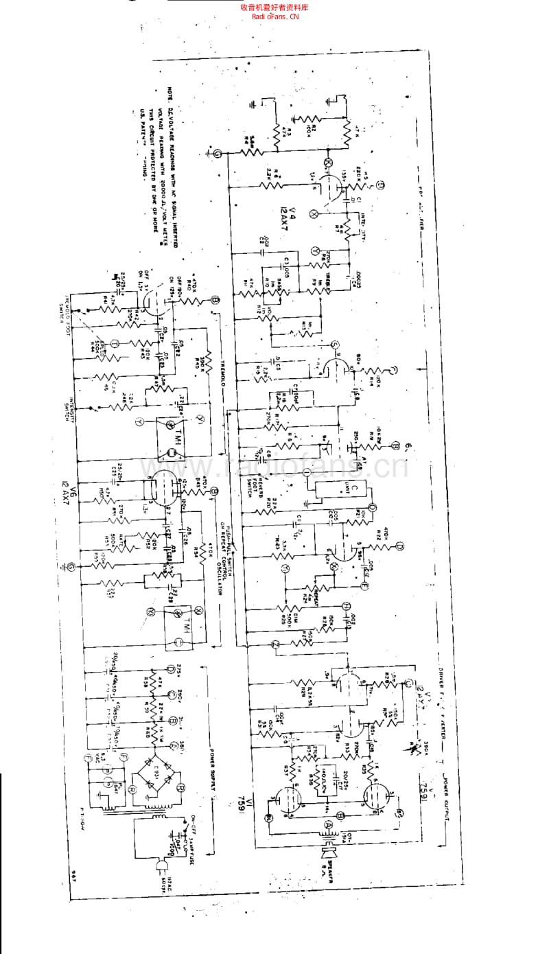 Ampeg_reverbrocket3 电路图 维修原理图.pdf_第1页