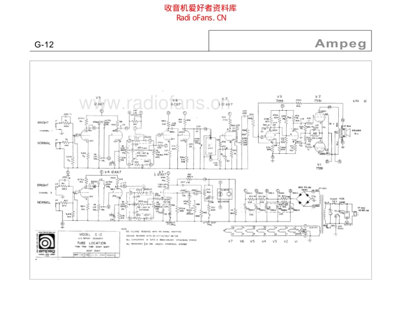 Ampeg_g12_ 电路图 维修原理图.pdf_第1页