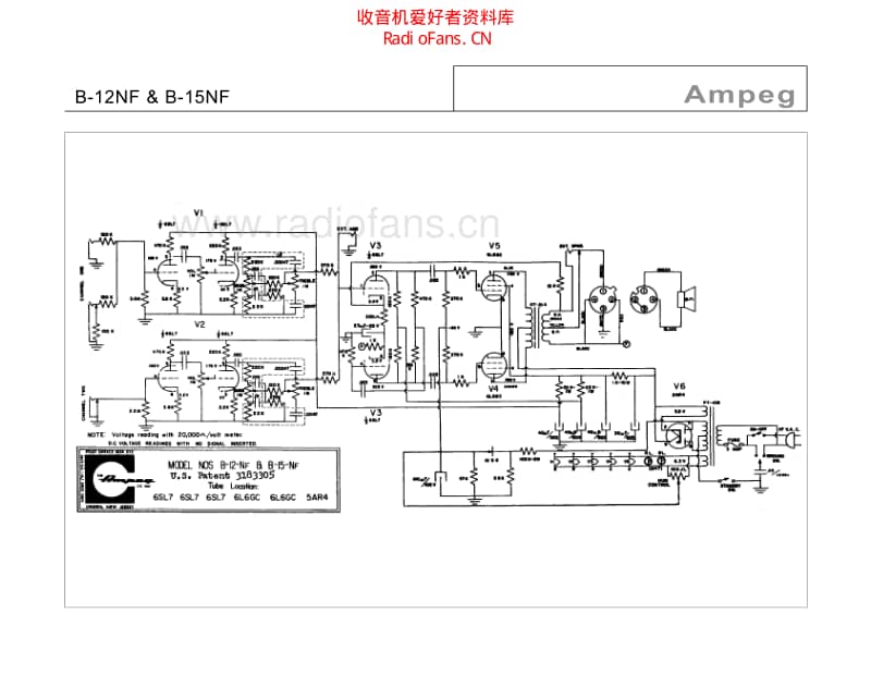 Ampeg_b12nf_b15nf 电路图 维修原理图.pdf_第1页