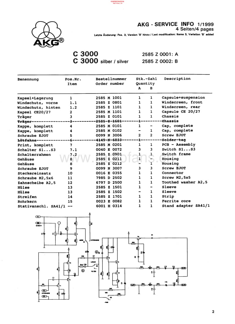 Akg_c3000_serv 电路图 维修原理图.pdf_第2页