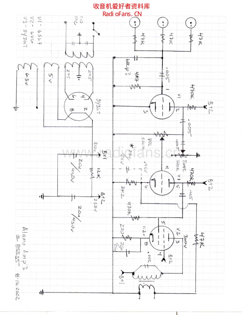 Alamo_Amp3 电路图 维修原理图.pdf_第1页