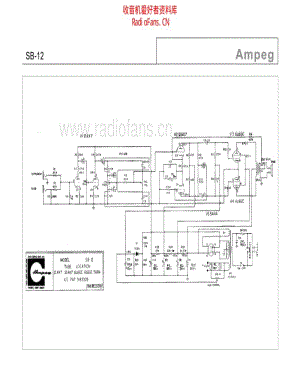 Ampeg_sb12_2 电路图 维修原理图.pdf