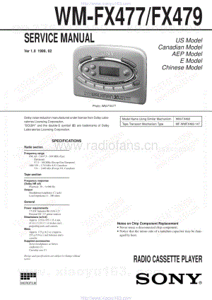索尼SONY WM-FX477电路图.pdf