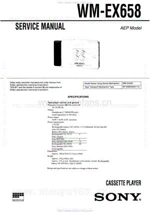 索尼SONY WM-EX658电路图.pdf