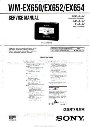 索尼SONY WM-EX650电路图.pdf