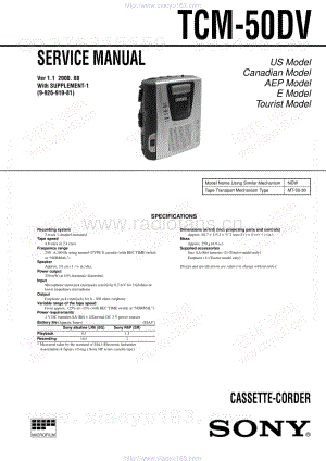 索尼SONY TCM-50DV电路图.pdf