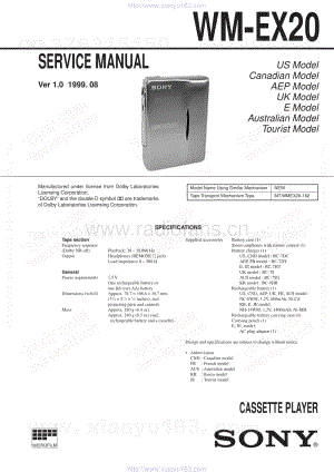 索尼SONY WM-EX20电路图.pdf