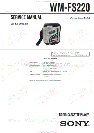 索尼SONY WM-FS220电路图.pdf
