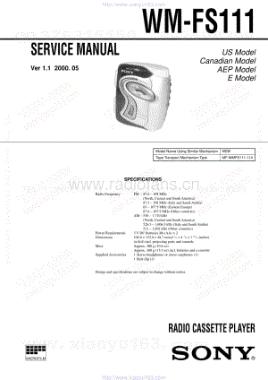 索尼SONY WM-FS111电路图.pdf