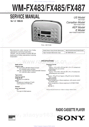 索尼SONY WM-FX483电路图.pdf