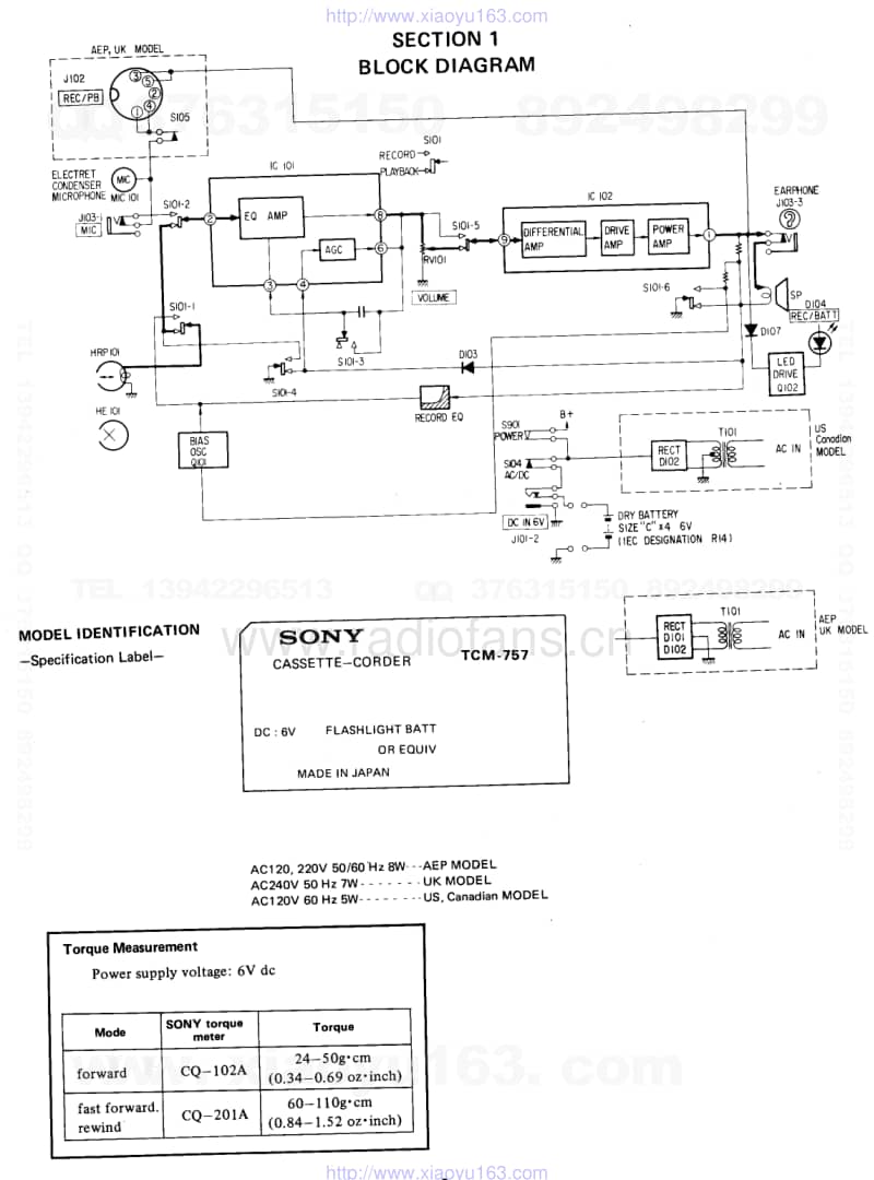索尼SONY TCM-757电路图.pdf_第2页