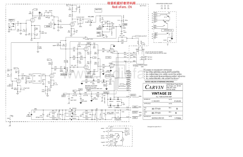 Carvin_77101revb 电路图 维修原理图.pdf_第1页