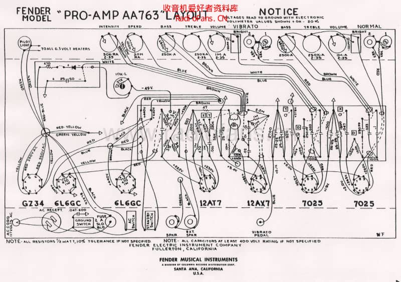 Fender_pro_aa763_layout 电路图 维修原理图.pdf_第1页