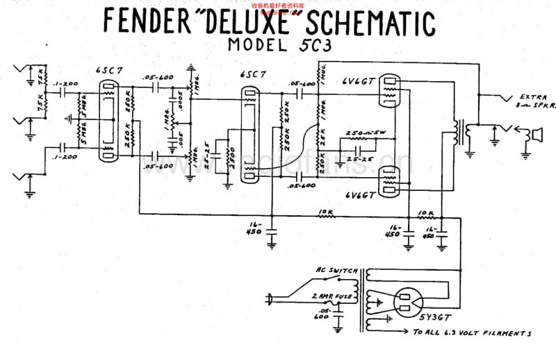Fender_deluxe_5c3_schem 电路图 维修原理图.pdf_第1页