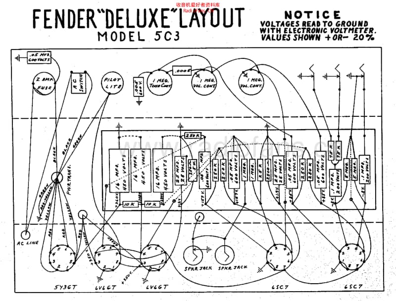 Fender_deluxe_5c3_schem 电路图 维修原理图.pdf_第2页