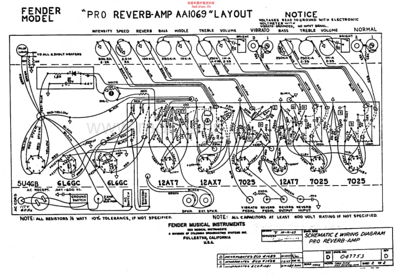 Fender_pro_reverb_aa1069_schem 电路图 维修原理图.pdf_第2页