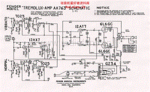 Fender_tremolux_aa763_schematic 电路图 维修原理图.pdf