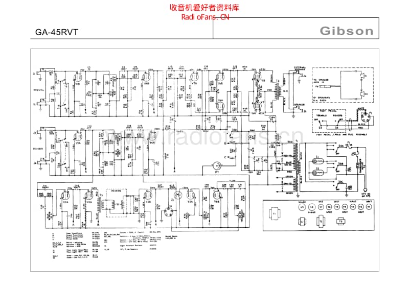 Gibson_ga_45rvt 电路图 维修原理图.pdf_第1页