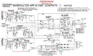 Fender_bandmaster_ac568_schem 电路图 维修原理图.pdf