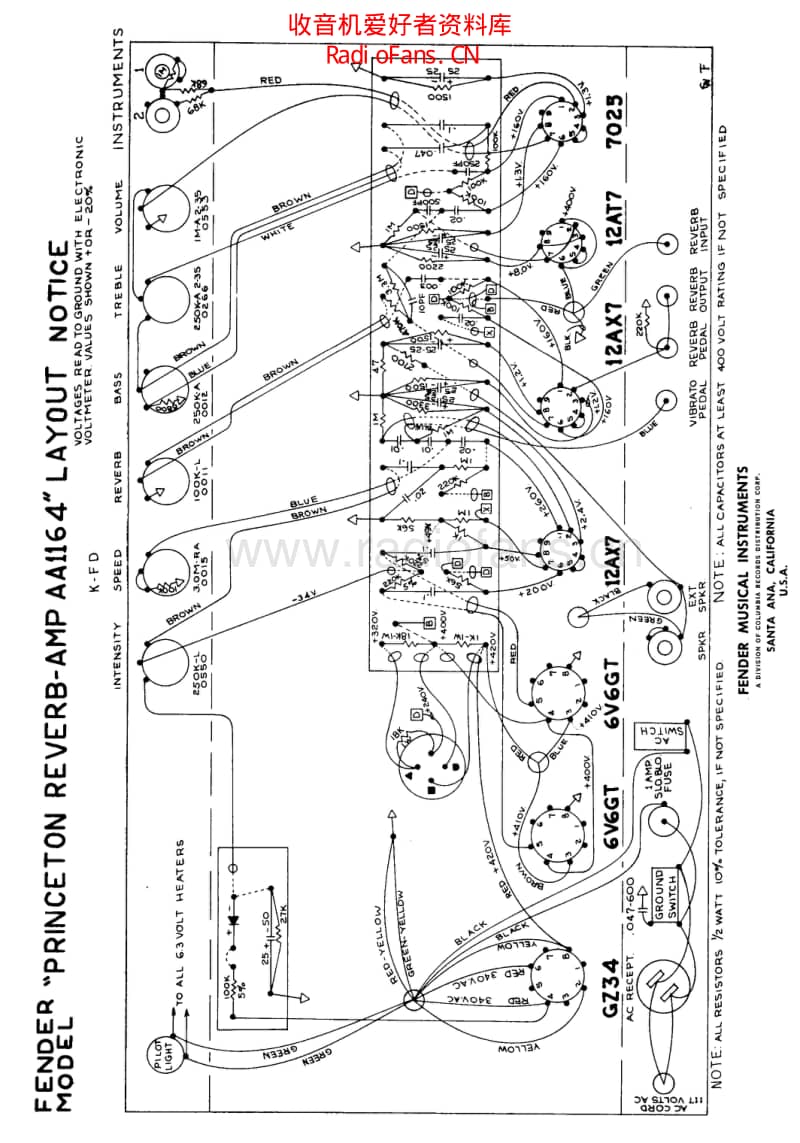 Fender_princeton_rev_gz34_aa1164 电路图 维修原理图.pdf_第2页