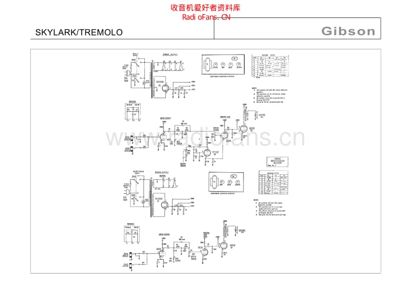 Gibson_skylark_tremolo 电路图 维修原理图.pdf_第1页