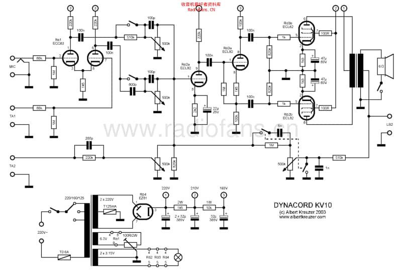Dynacord_kv10_sch 电路图 维修原理图.pdf_第1页