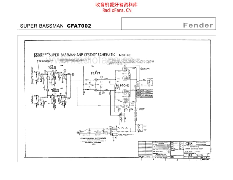 Fender_super_bassman_cfa7002 电路图 维修原理图.pdf_第2页