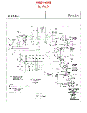 Fender_studio_bass 电路图 维修原理图.pdf