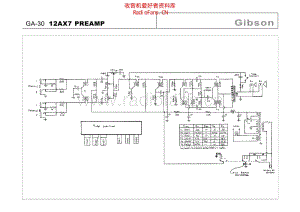 Gibson_ga_30_12ax7_preamp 电路图 维修原理图.pdf