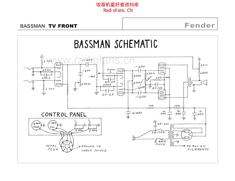 Fender_bassman_tv_front 电路图 维修原理图.pdf_第2页