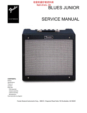 Fender_blues_junior_service_manual 电路图 维修原理图.pdf