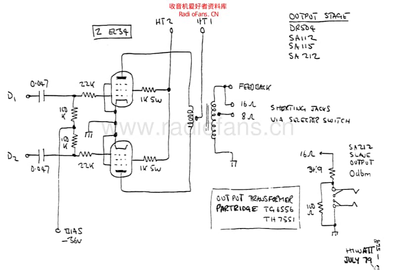 Hiwatt_50w_sa212 电路图 维修原理图.pdf_第1页